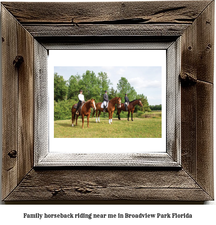 family horseback riding near me in Broadview Park, Florida